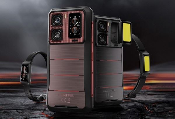 Анонс. Oukitel WP300 - защищённый смартфон как док-станция для умных часов и для... фонарика