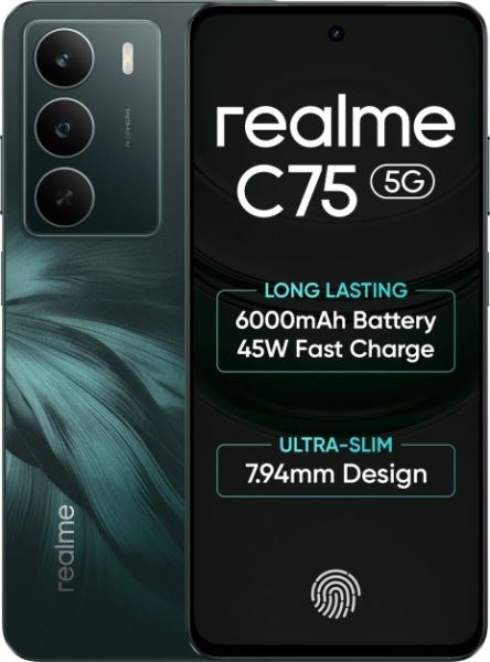 Анонс. Realme C75 5G - простой смартфон-полудубль для Индии